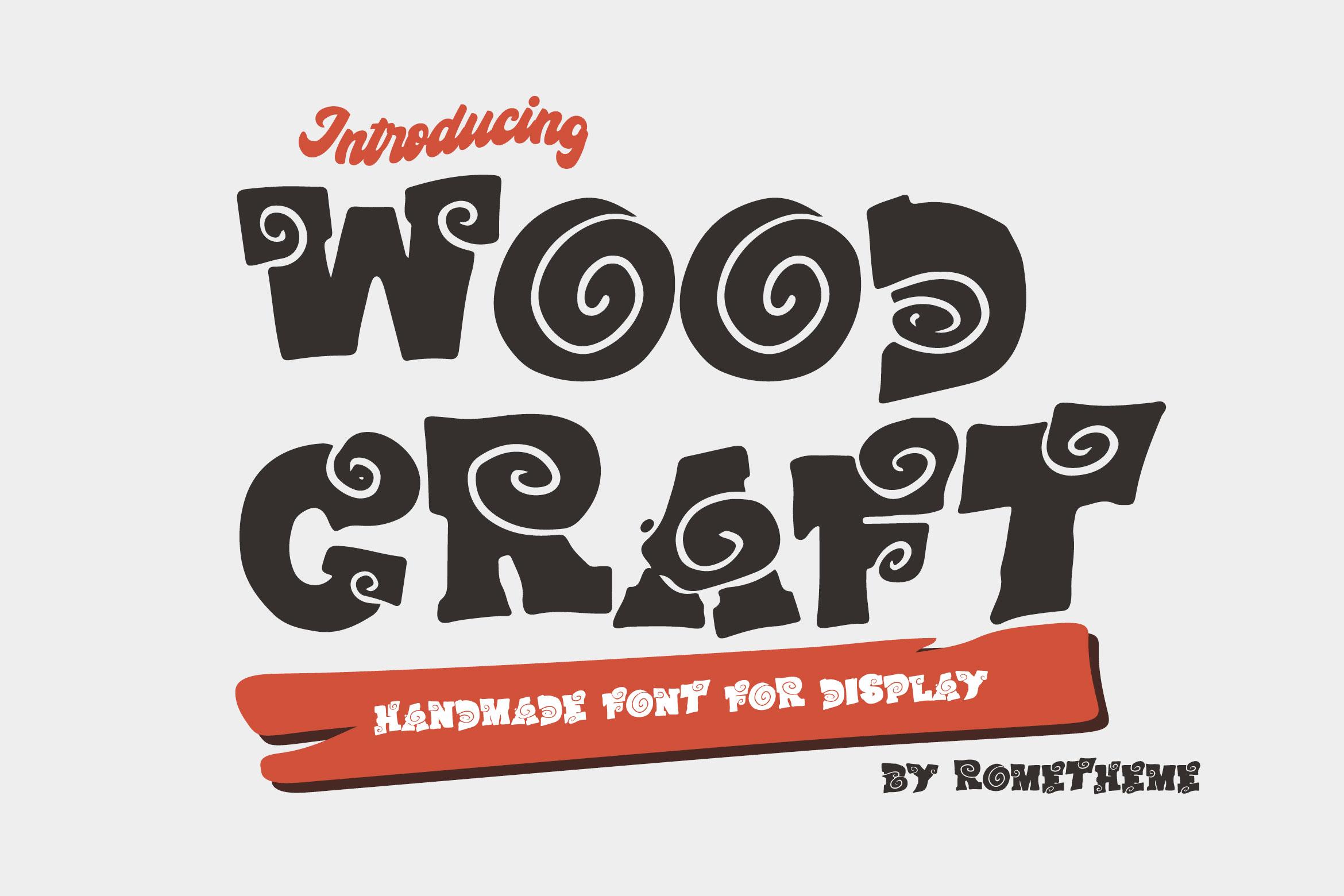 Wood Craft Font