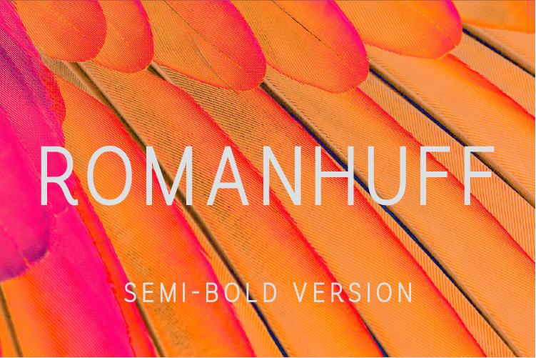 Romanhuff Semi-Bold Font
