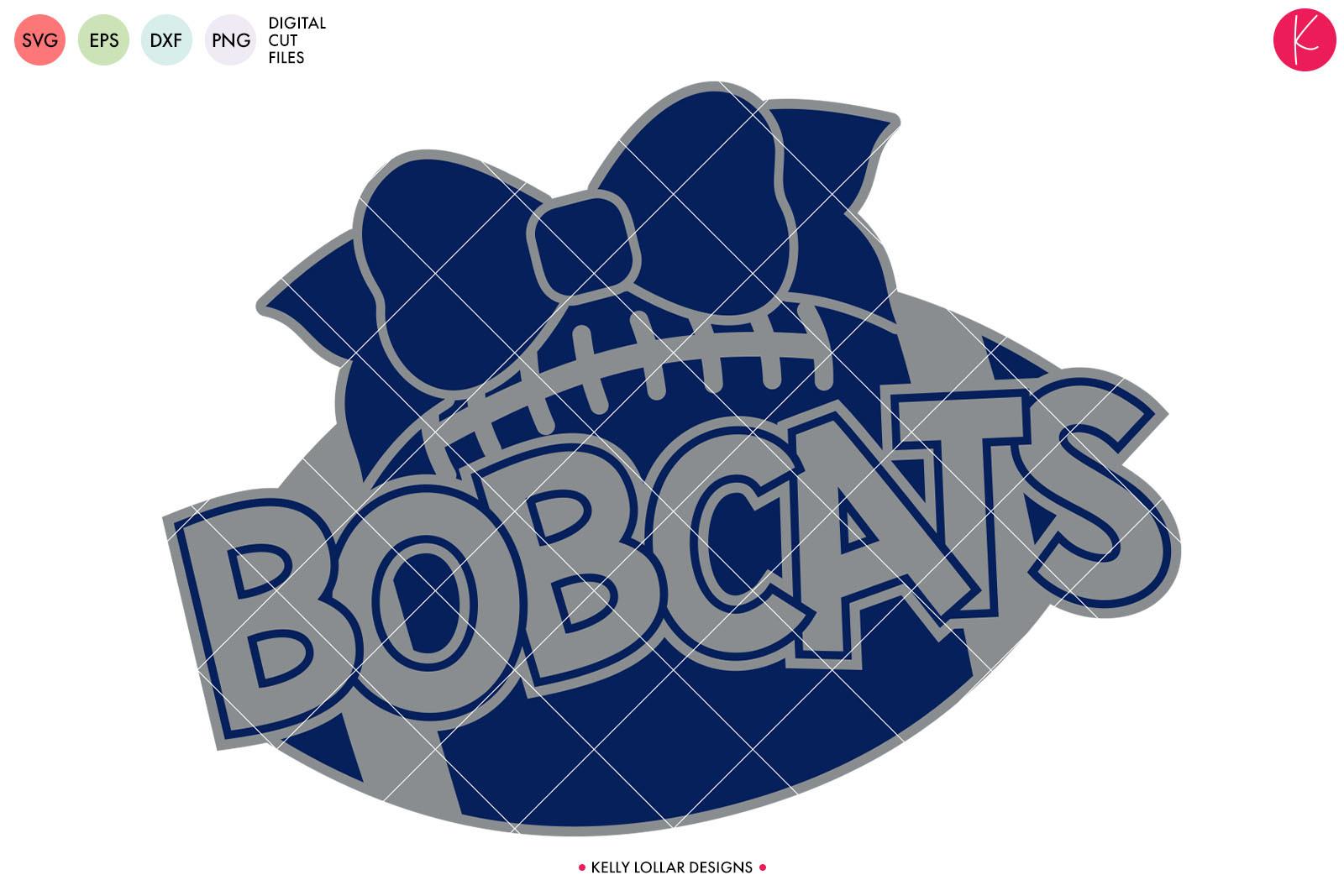 Bobcats Football with Bow