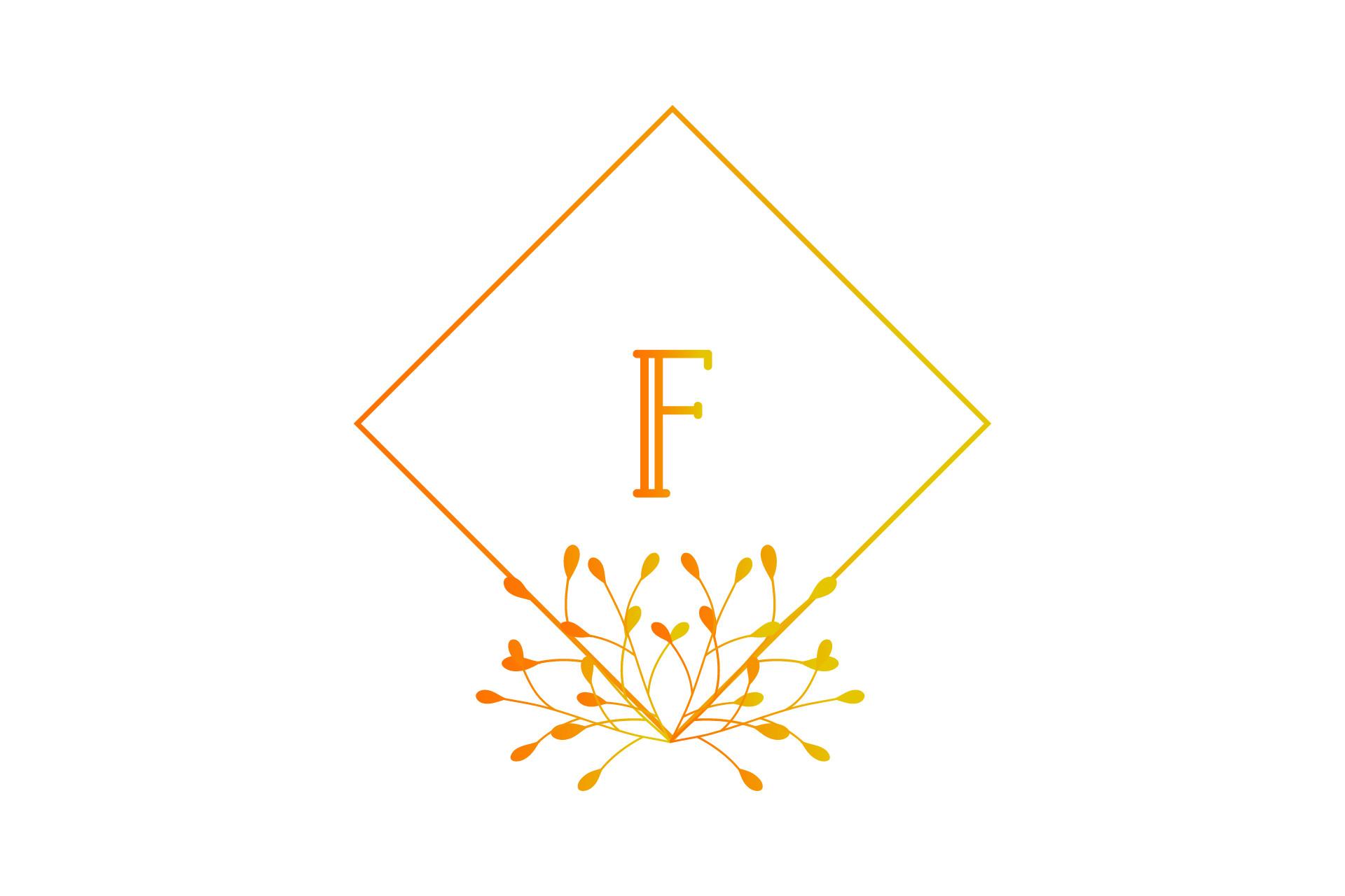 Beauty Monogram Decoration Isolated