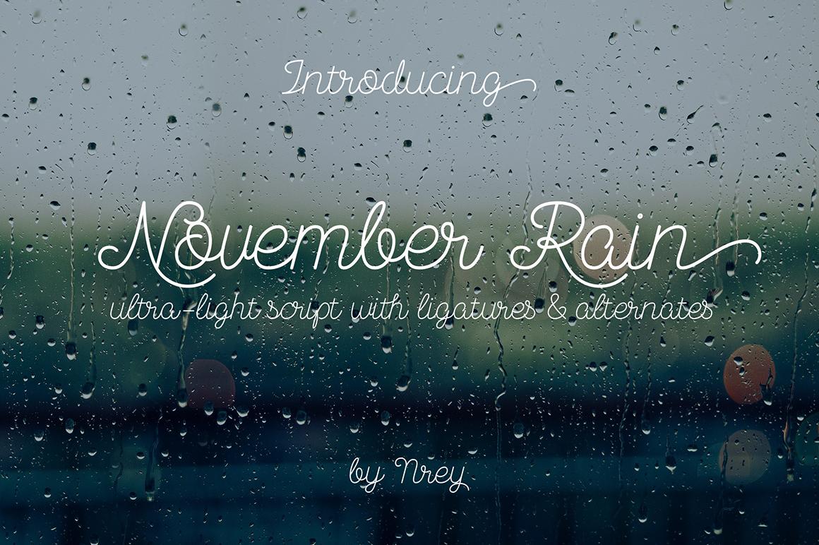 November Rain Font