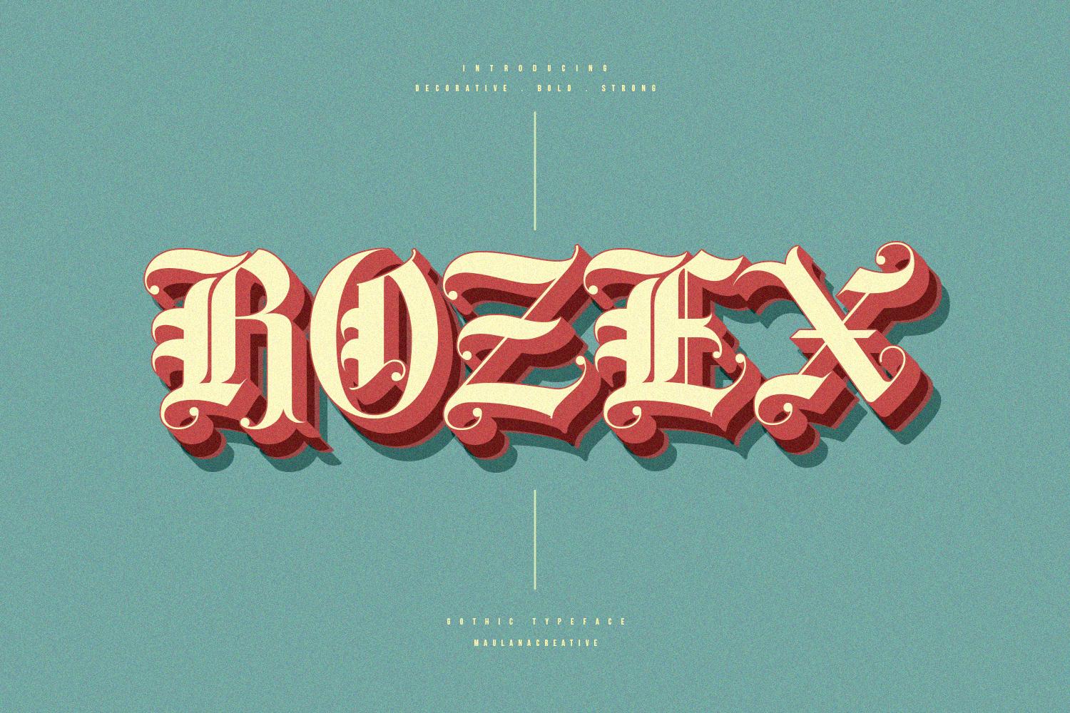 Rozex Font