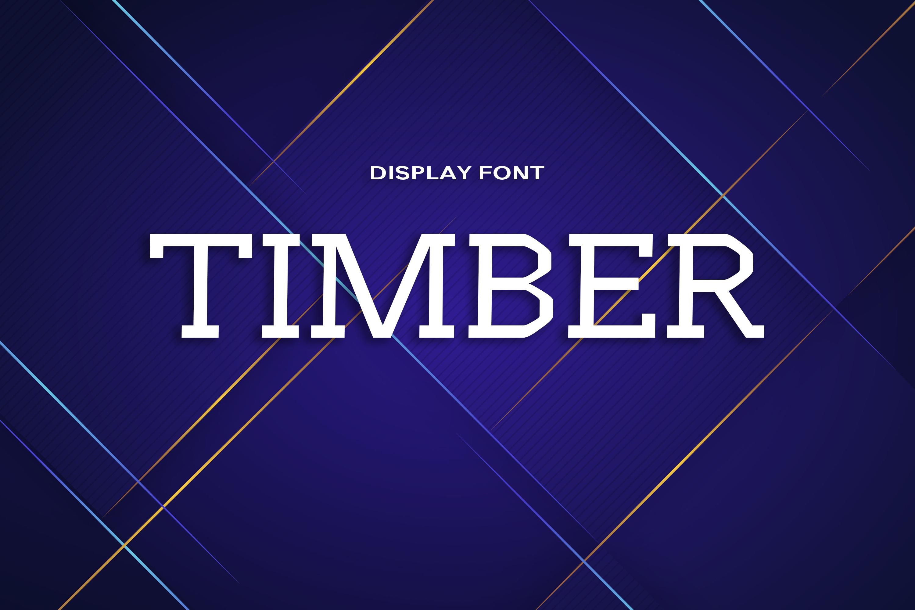 Timber Font