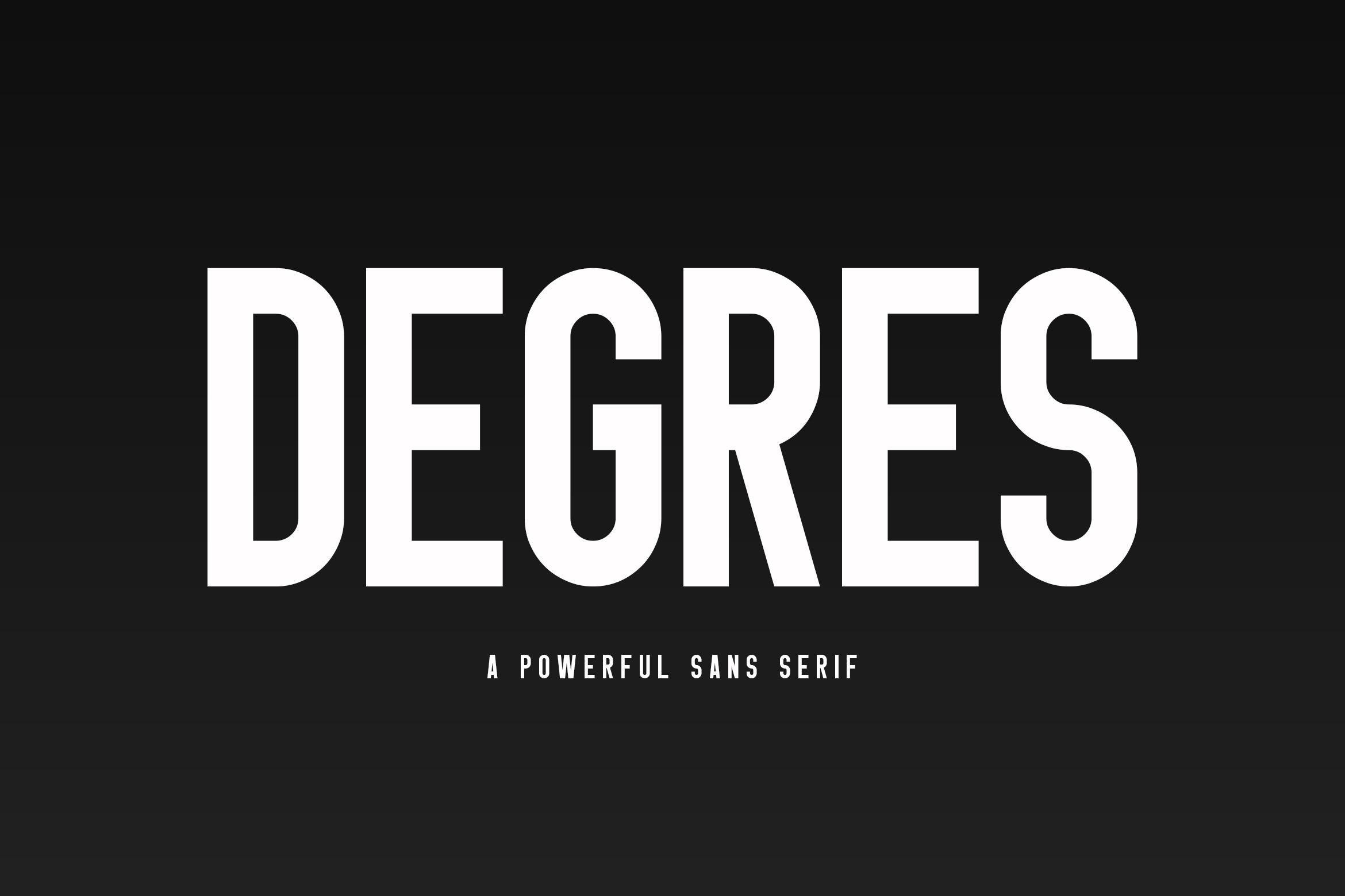 Degres Font