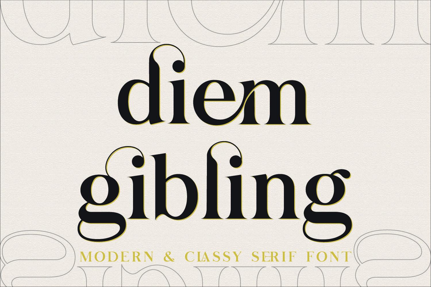 Diem Gibling Font