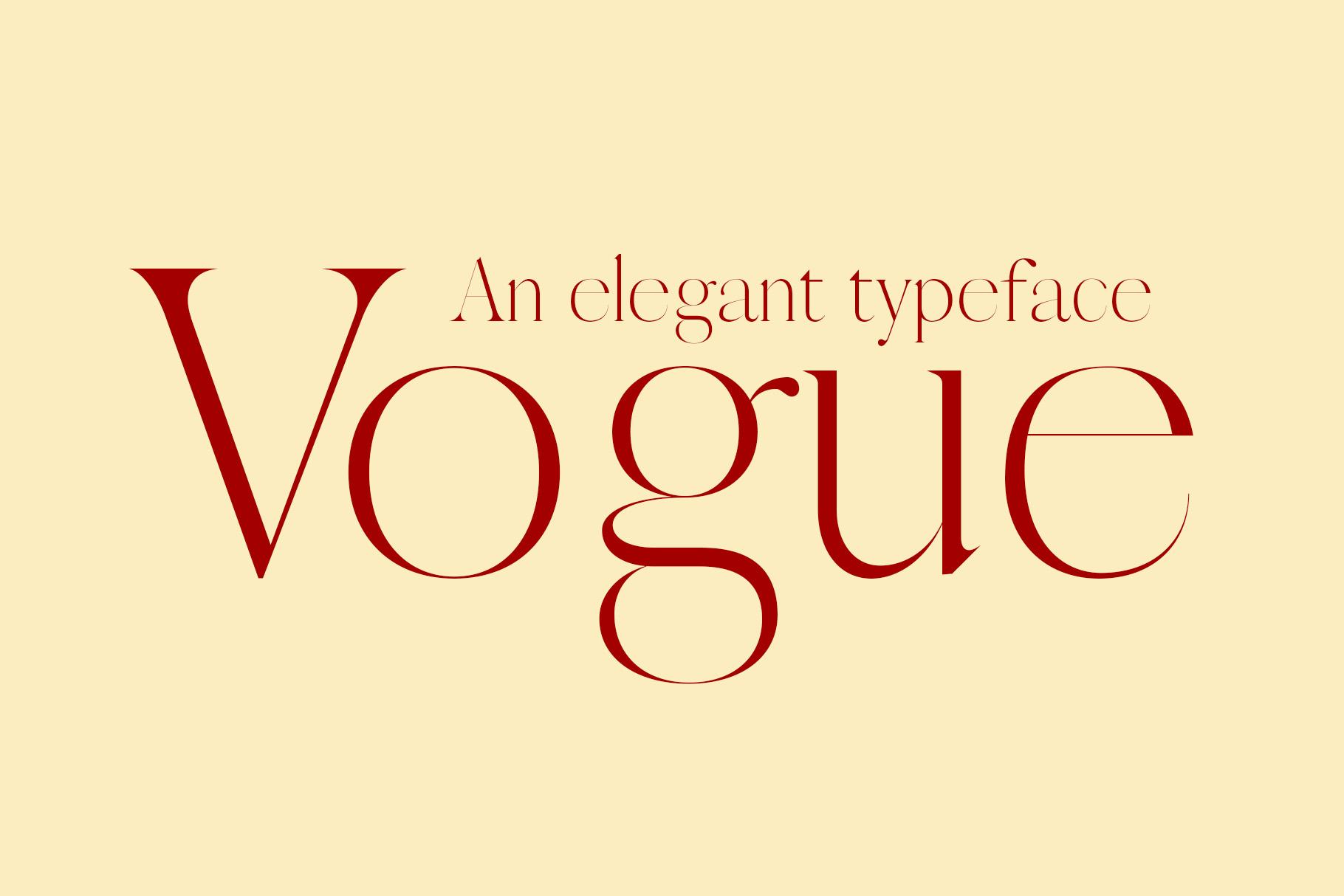 Vogue Font