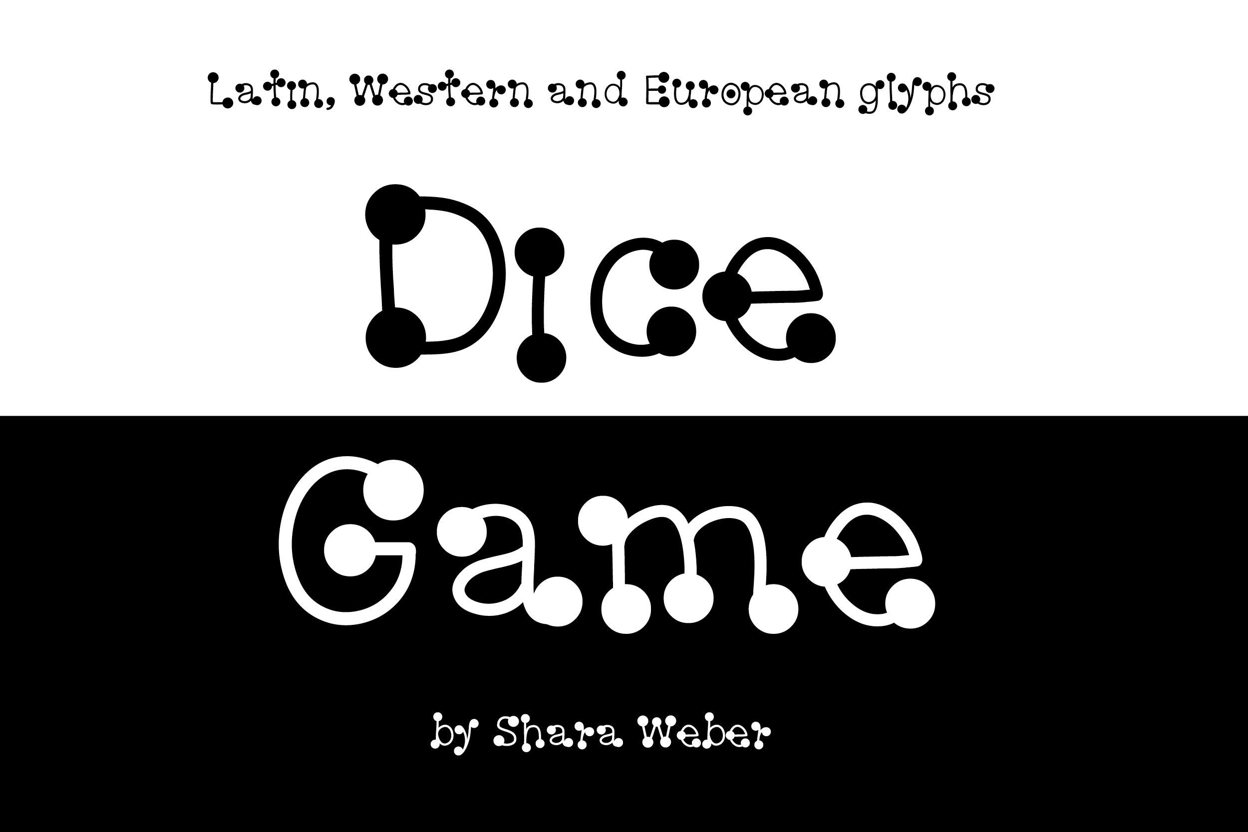 Dice Game Font