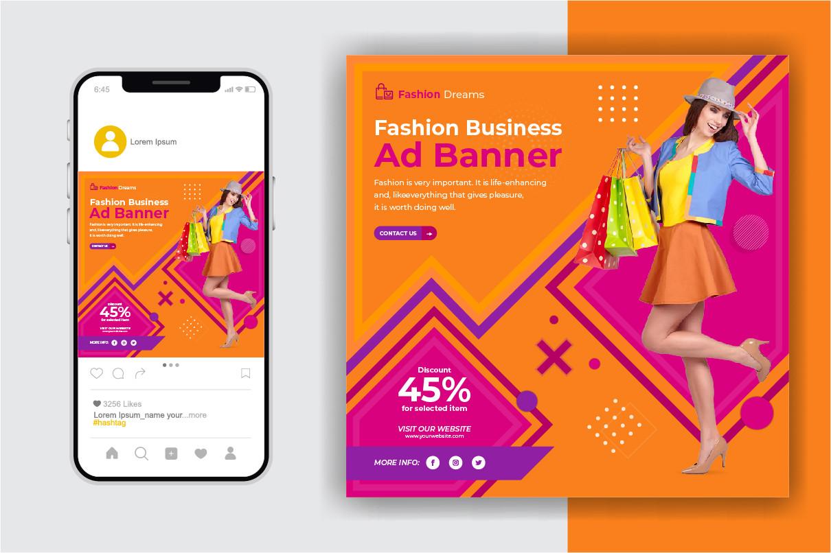Fashion Sale Social Media Post Template