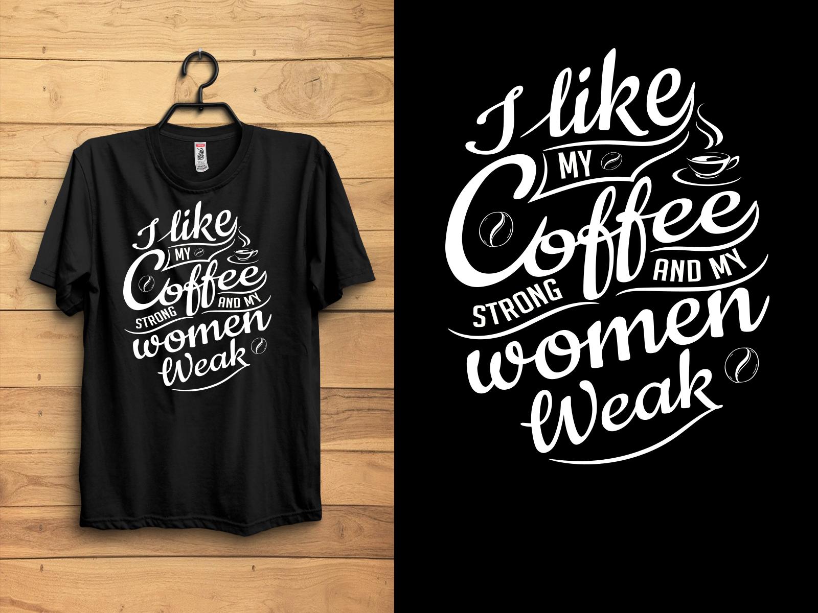 Coffee Typography T-shirt Design