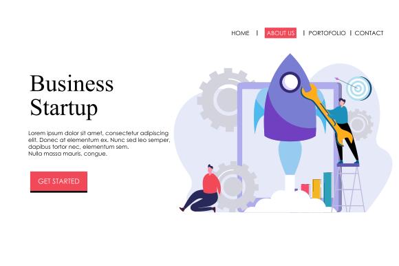 Landing Page Business Startup