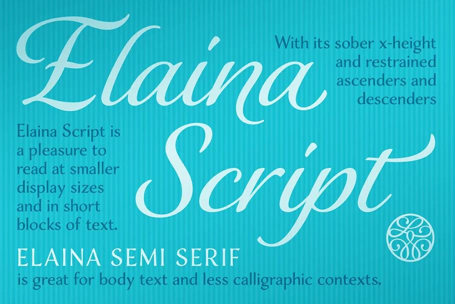 Elaina Family Font