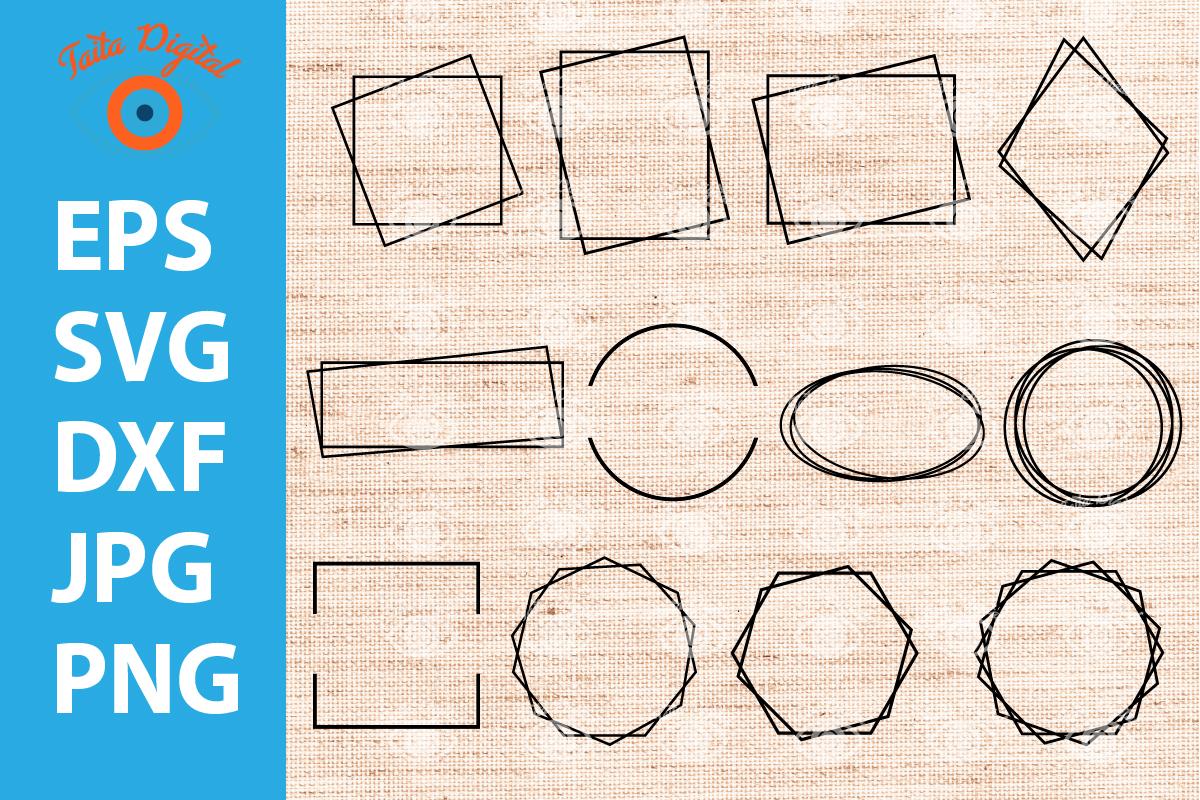 Set Double Frame SVG