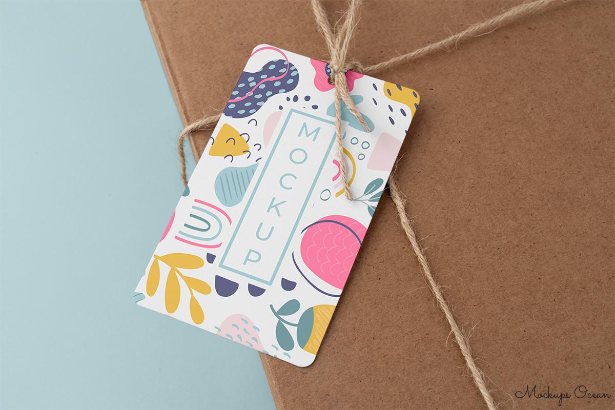 Craft Box Tag Mockup