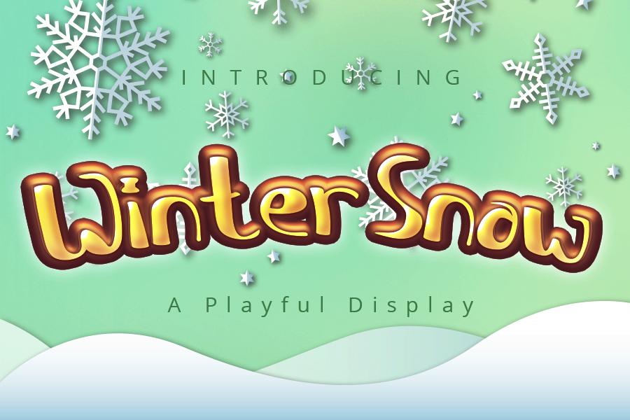 Winter Snow Font