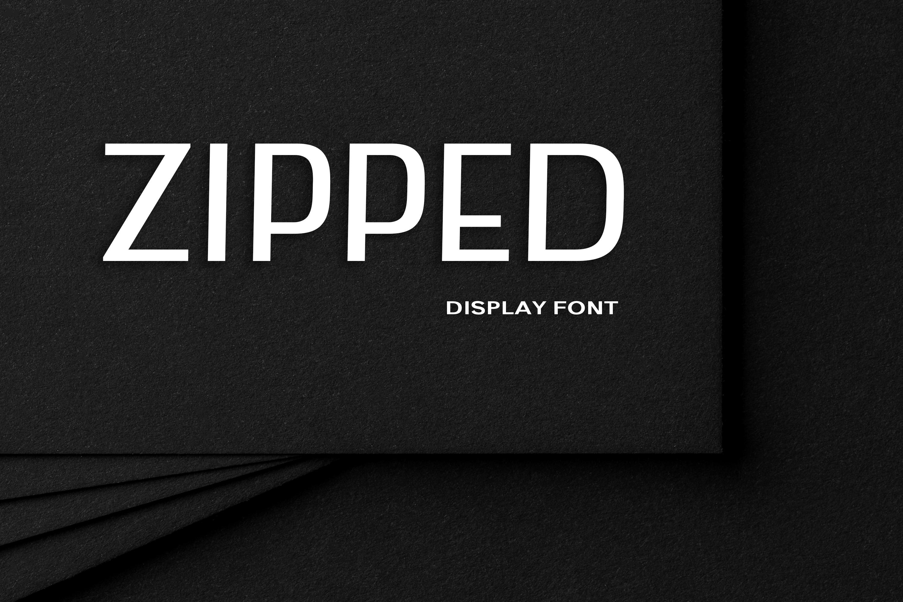 Zipped Font