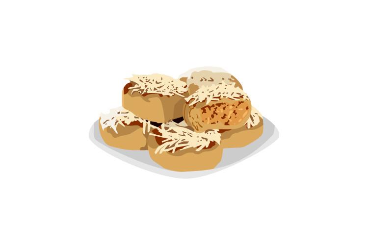 Kue Pia Indonesian Food Design Vector