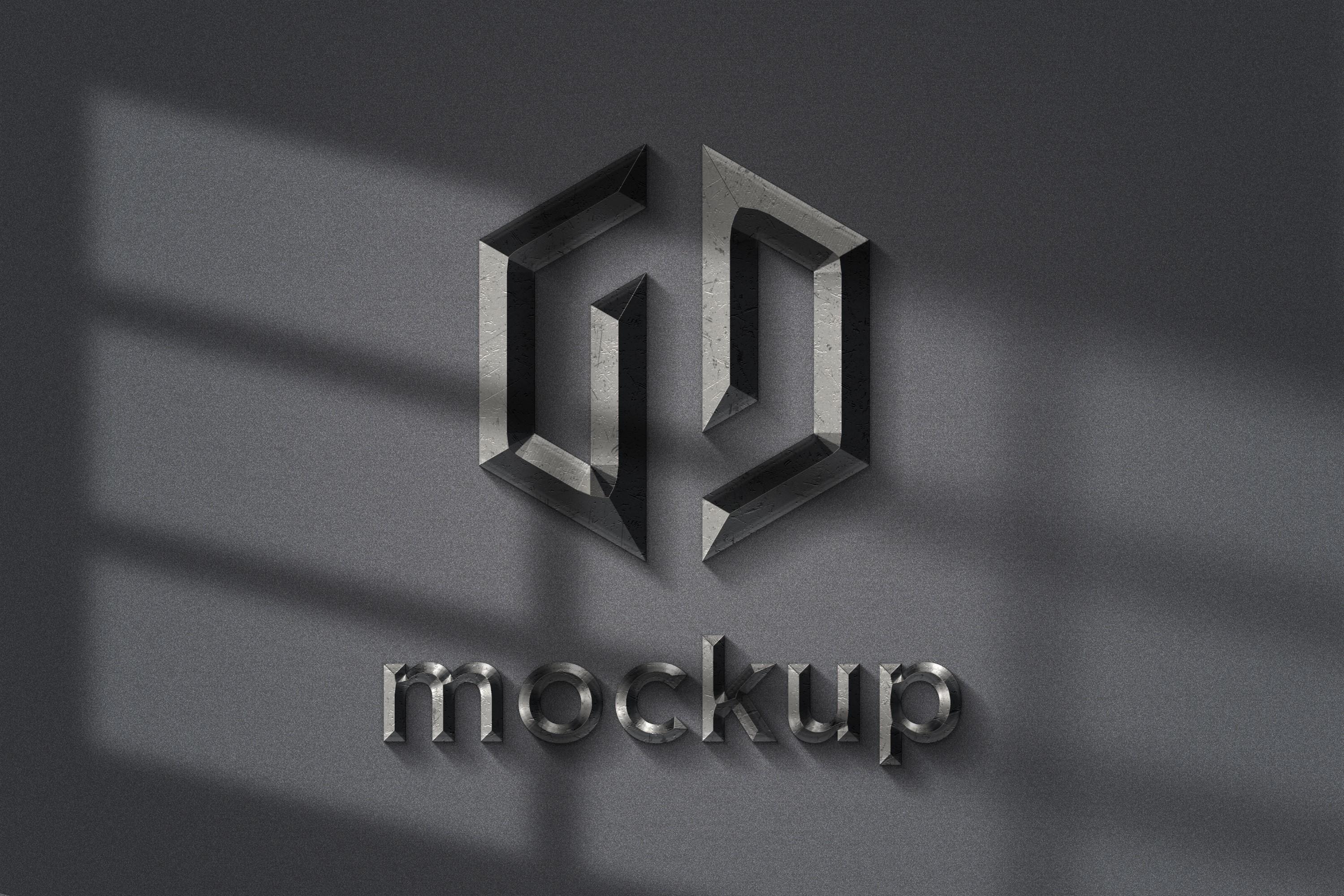 Elegant Logo Mockup with Window Effects