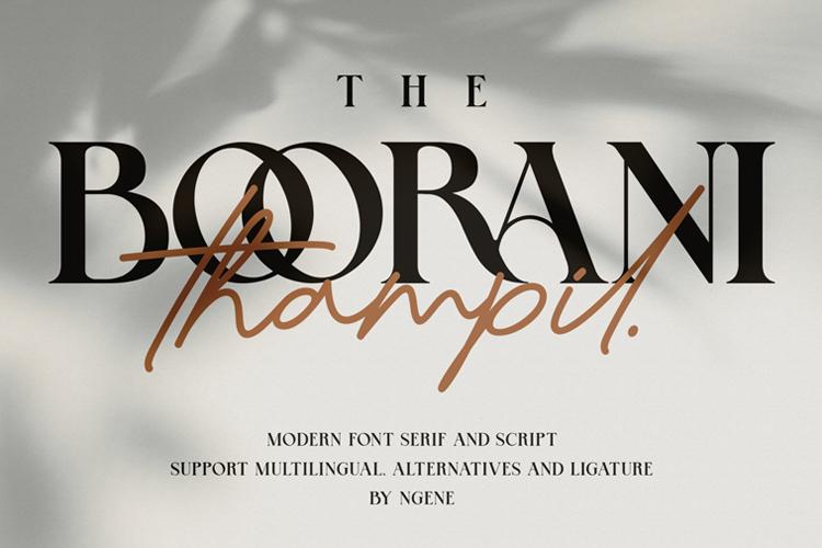 The Boorani Thampil Duo Font
