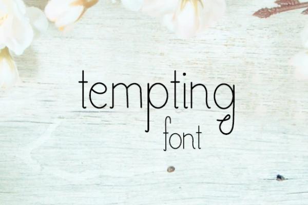 Tempting Font