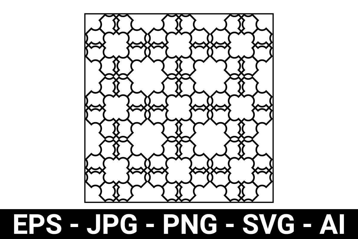 Abstract Shape Tile Pattern