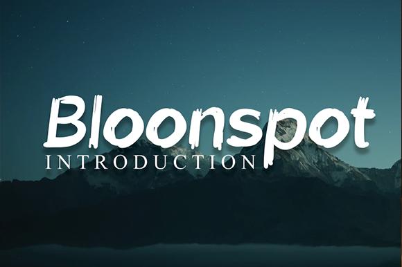 Bloonspot Font