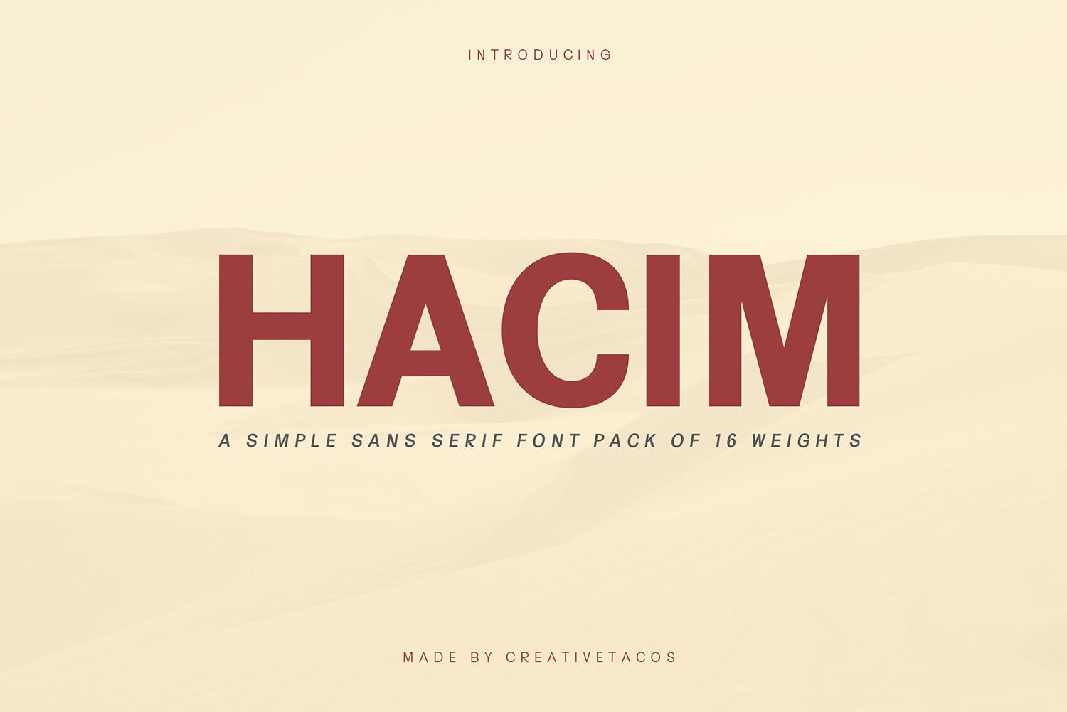 Hacim Family Font