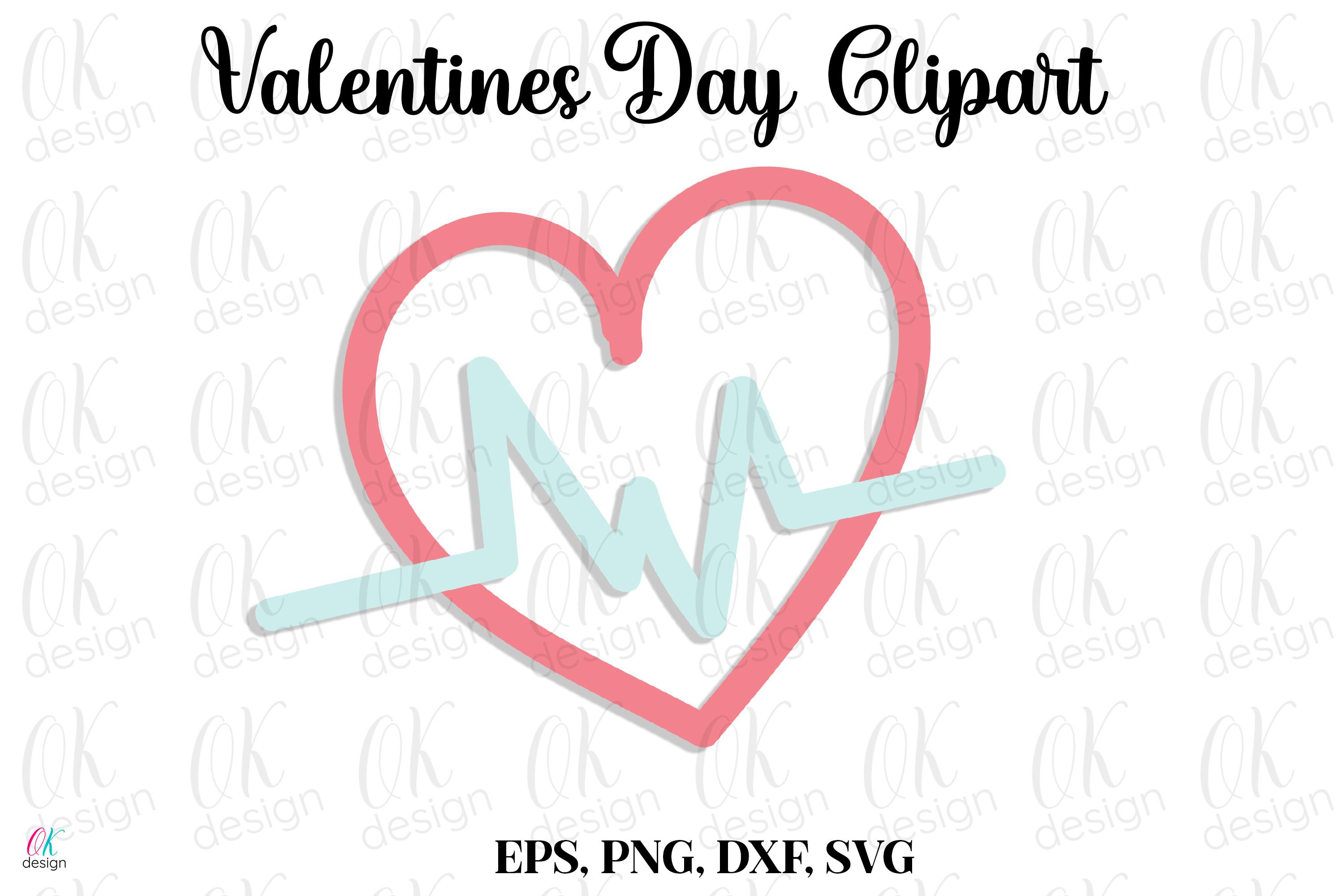 Valentines Clipart SVG, DXF, PNG Files.