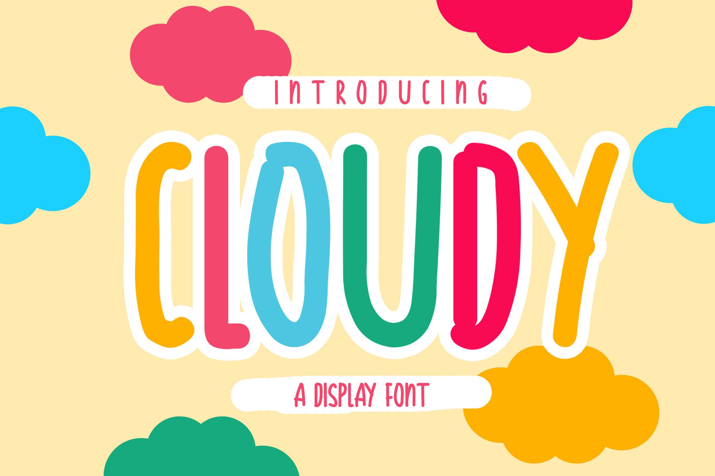 Cloudy Font