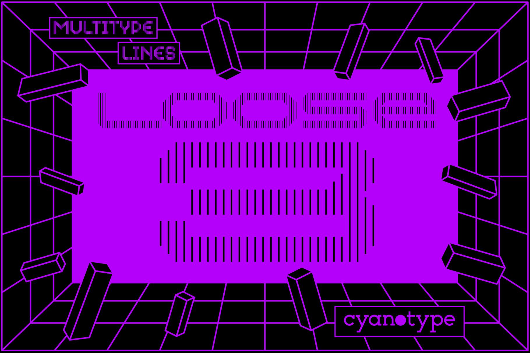 MultiType Lines Loose 3 Font