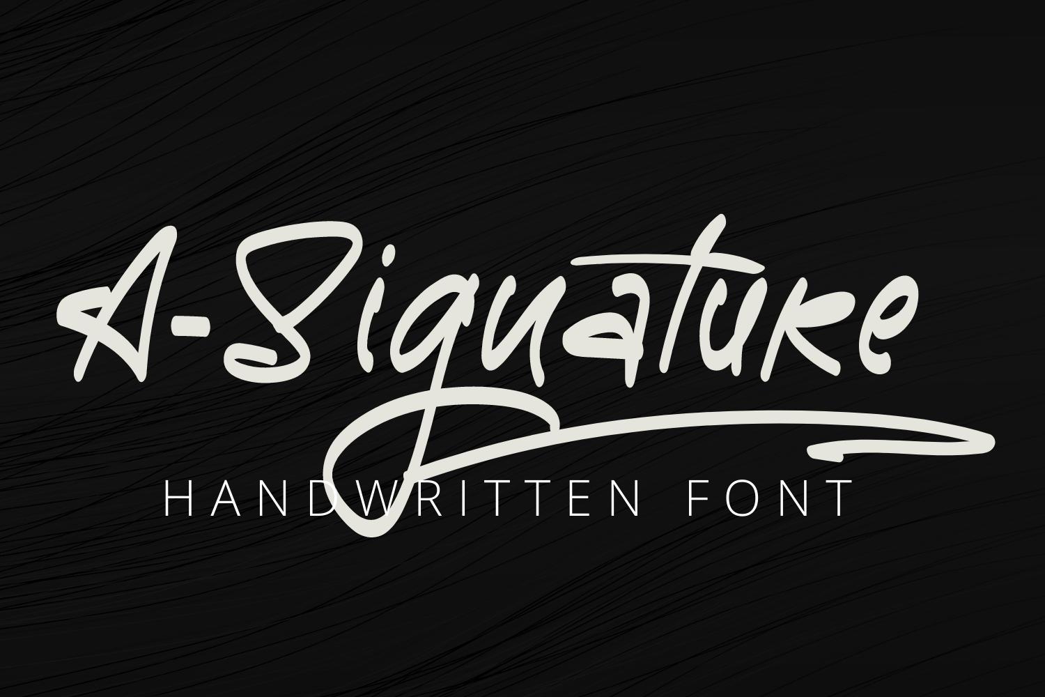 A-Signature Font