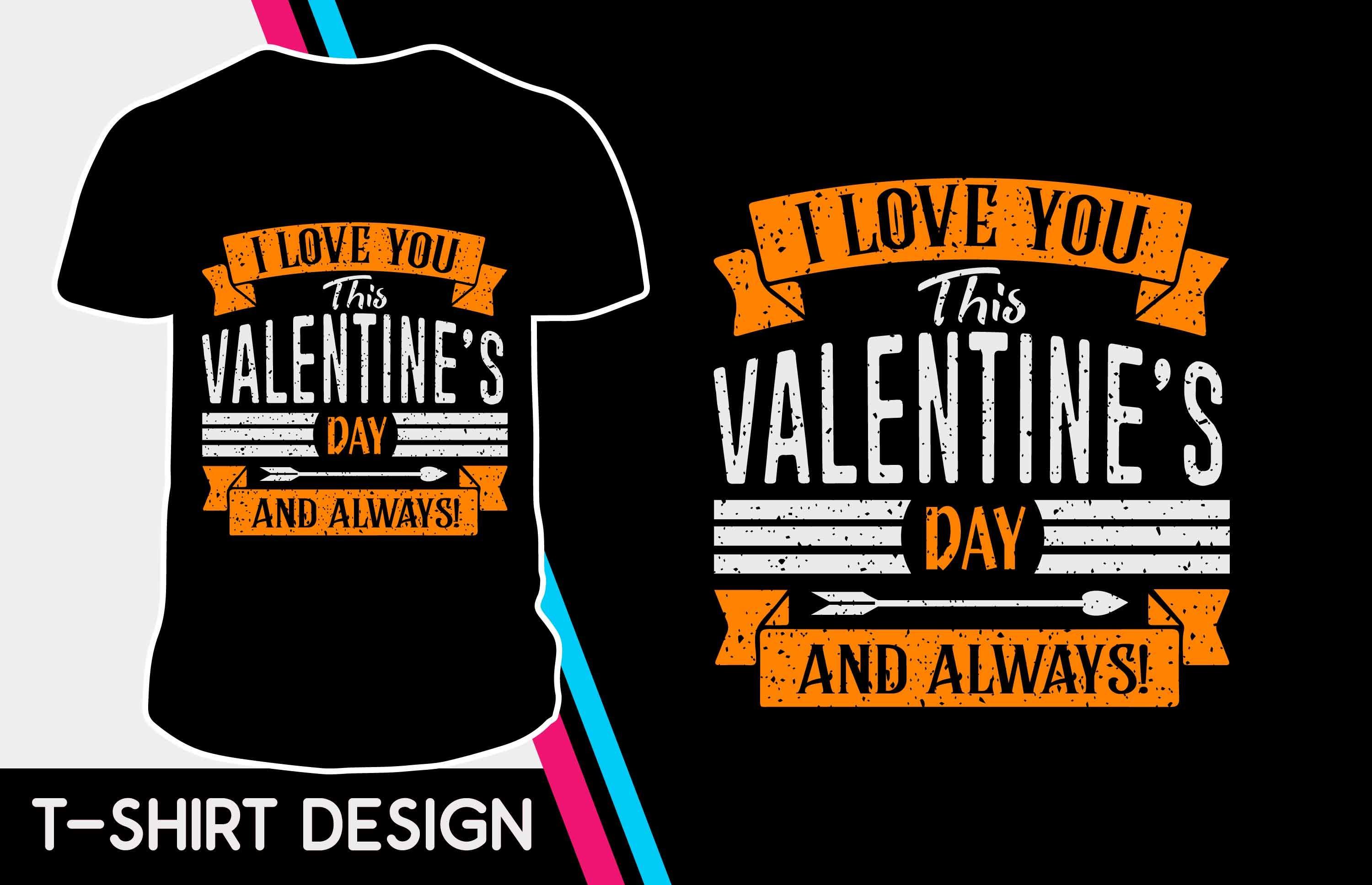 I Love You Valentine Tshirt Design