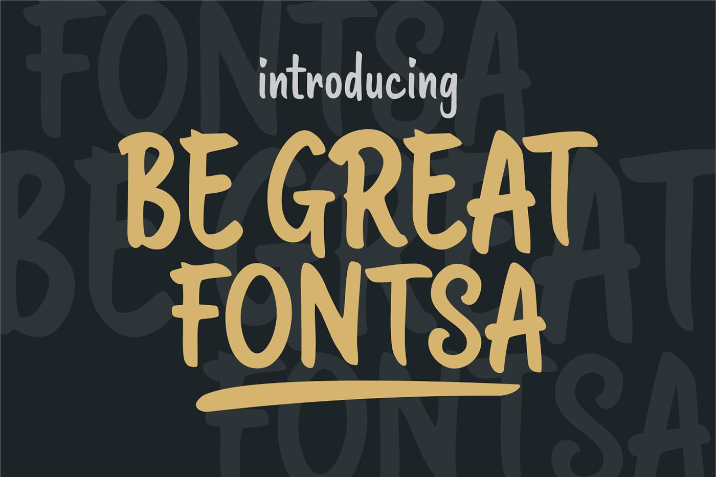 Be Great Fontsa Font
