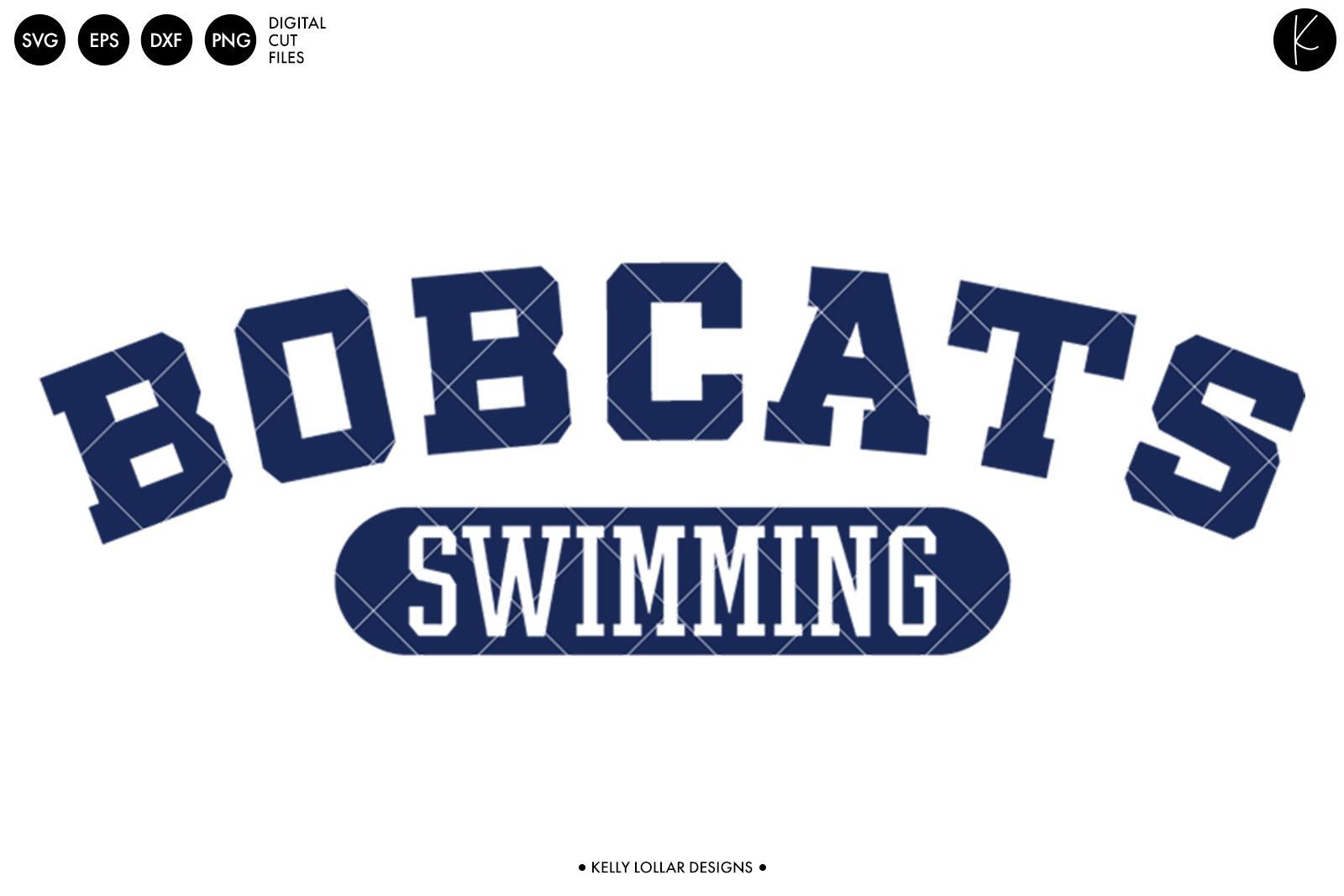 Bobcats Swimming Arched
