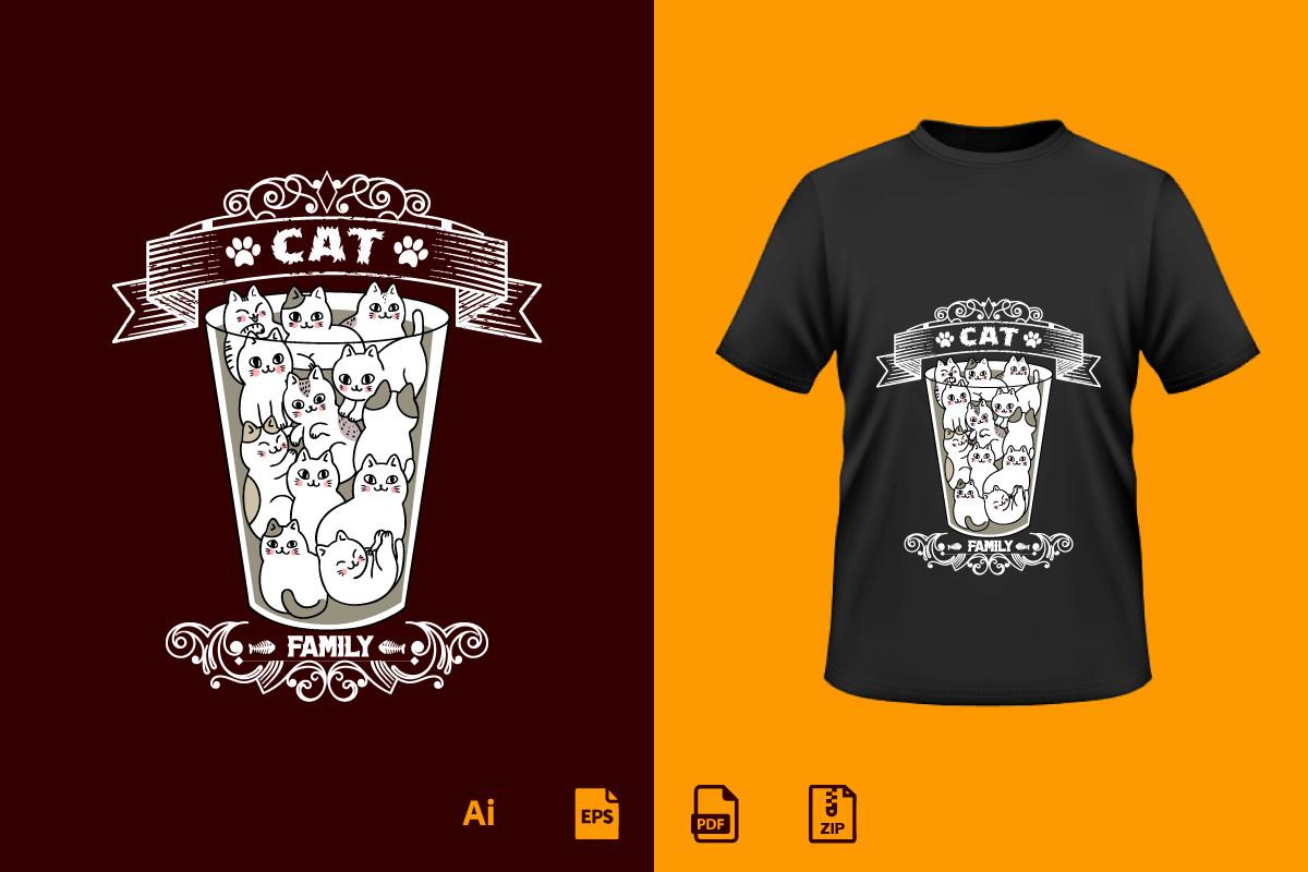 Cat Tshirt Design 12