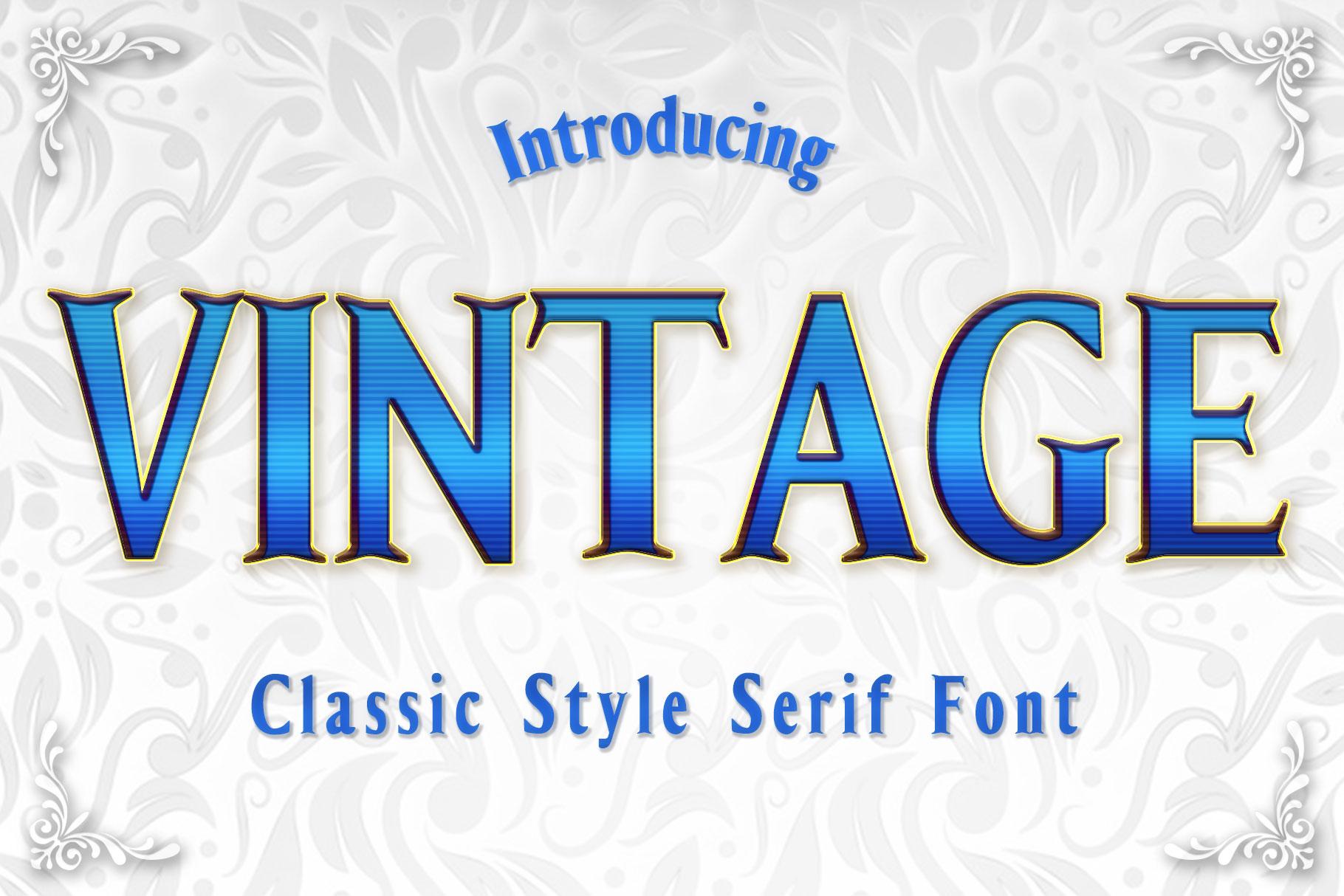 Vintage Font