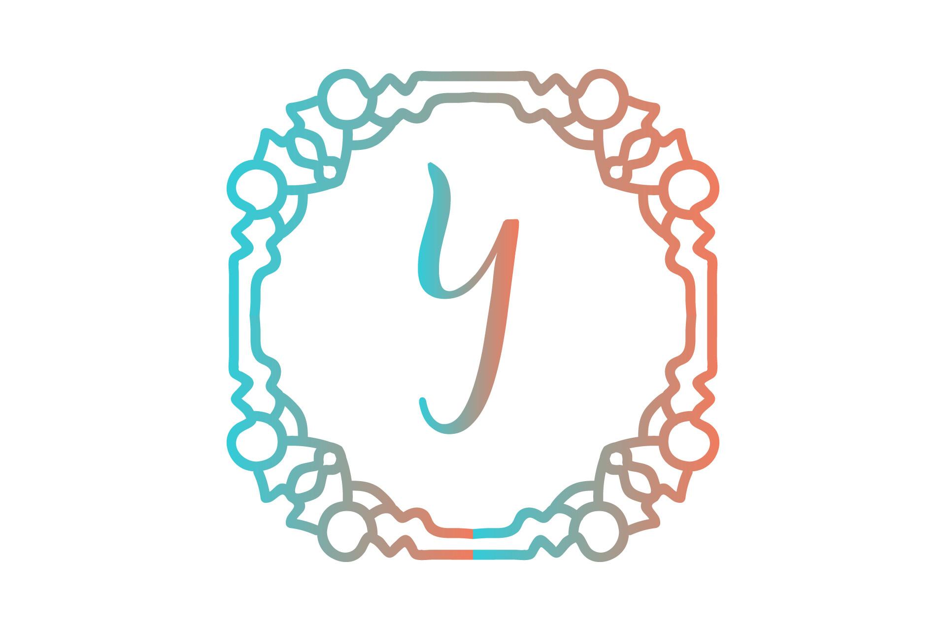 Monogram Illustration Classic Vector Art