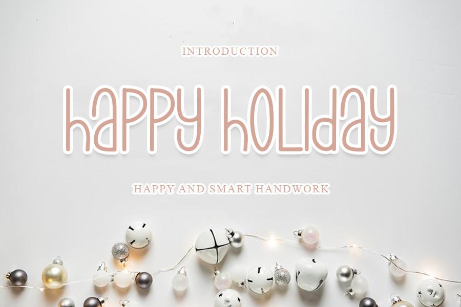 Happy Holiday Font
