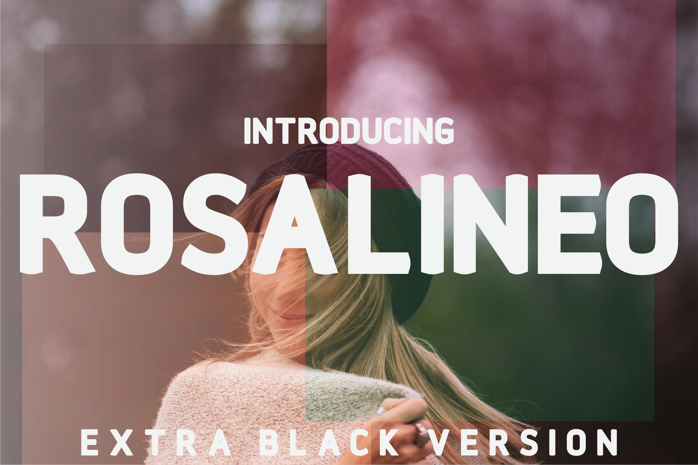 Rosalineo Extra-Black Font