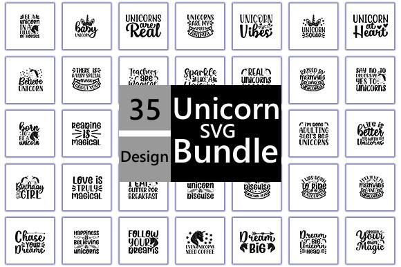 Unicorn Svg Design Bundle