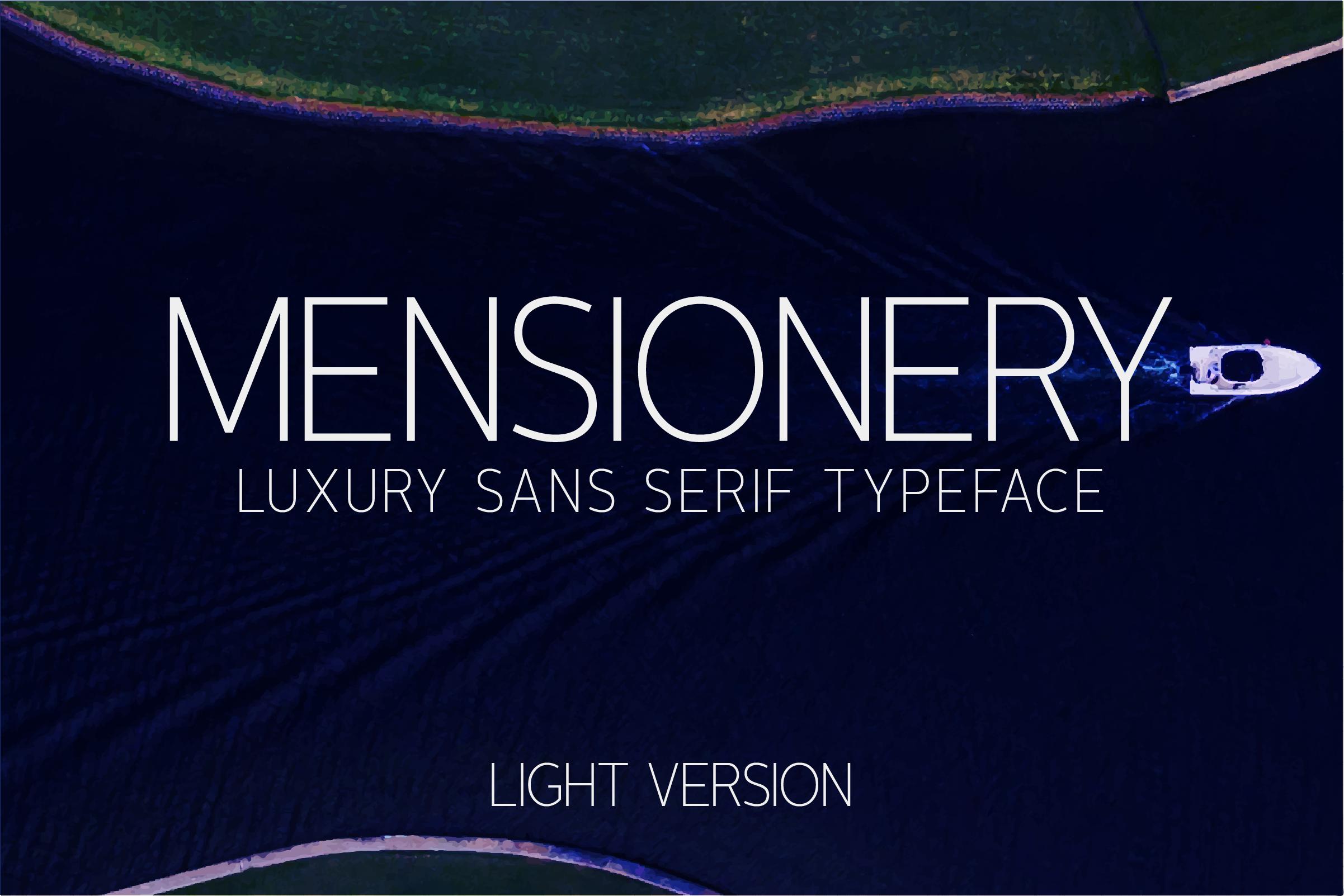 Mensionery Light Font