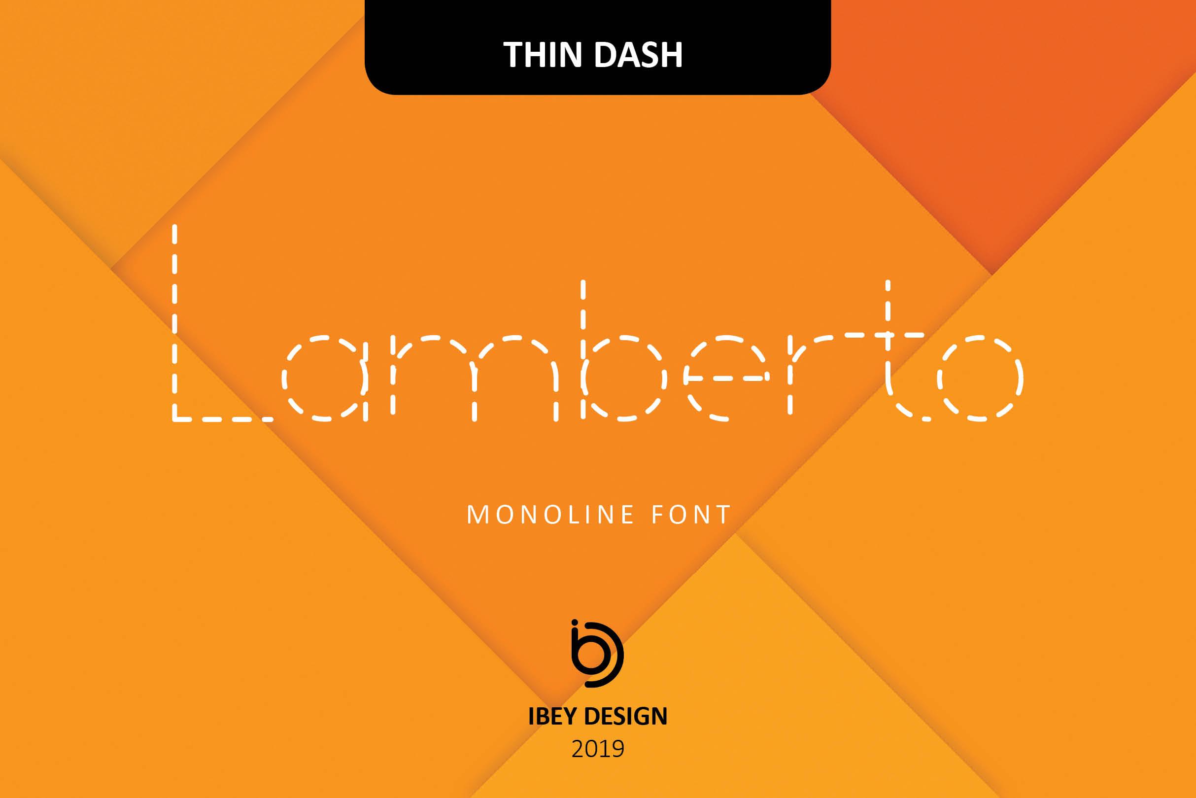 Lamberto Thin Dash Font