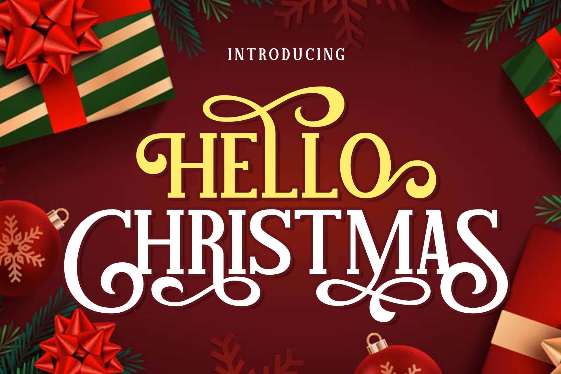 Hello Christmas Font