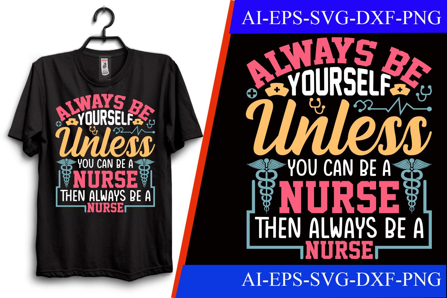 Nurse Typography T-shirt Design
