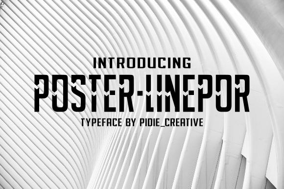 Poster-Linepor Font