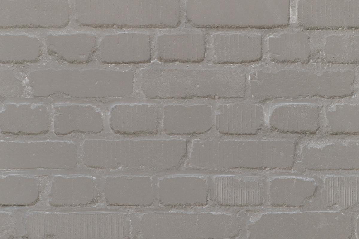 Old Brick Wall Painted Gray Background