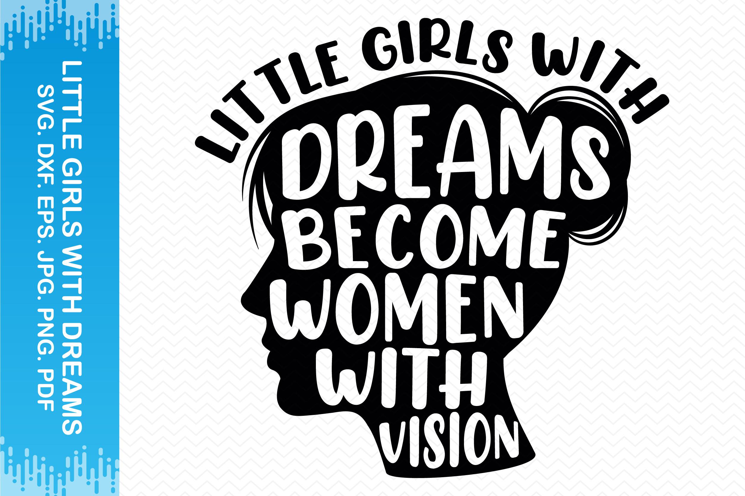 Little Girls with Dreams Clipart
