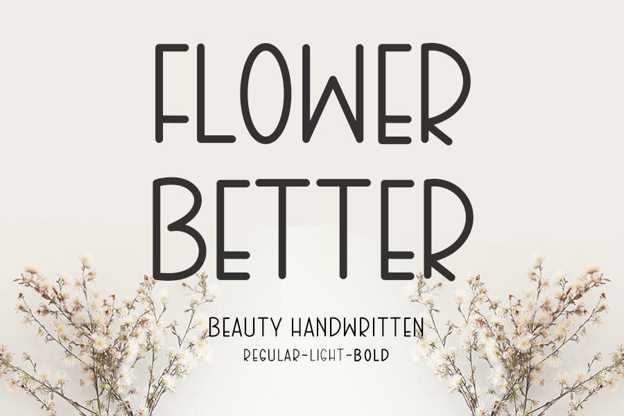 Flower Better Font