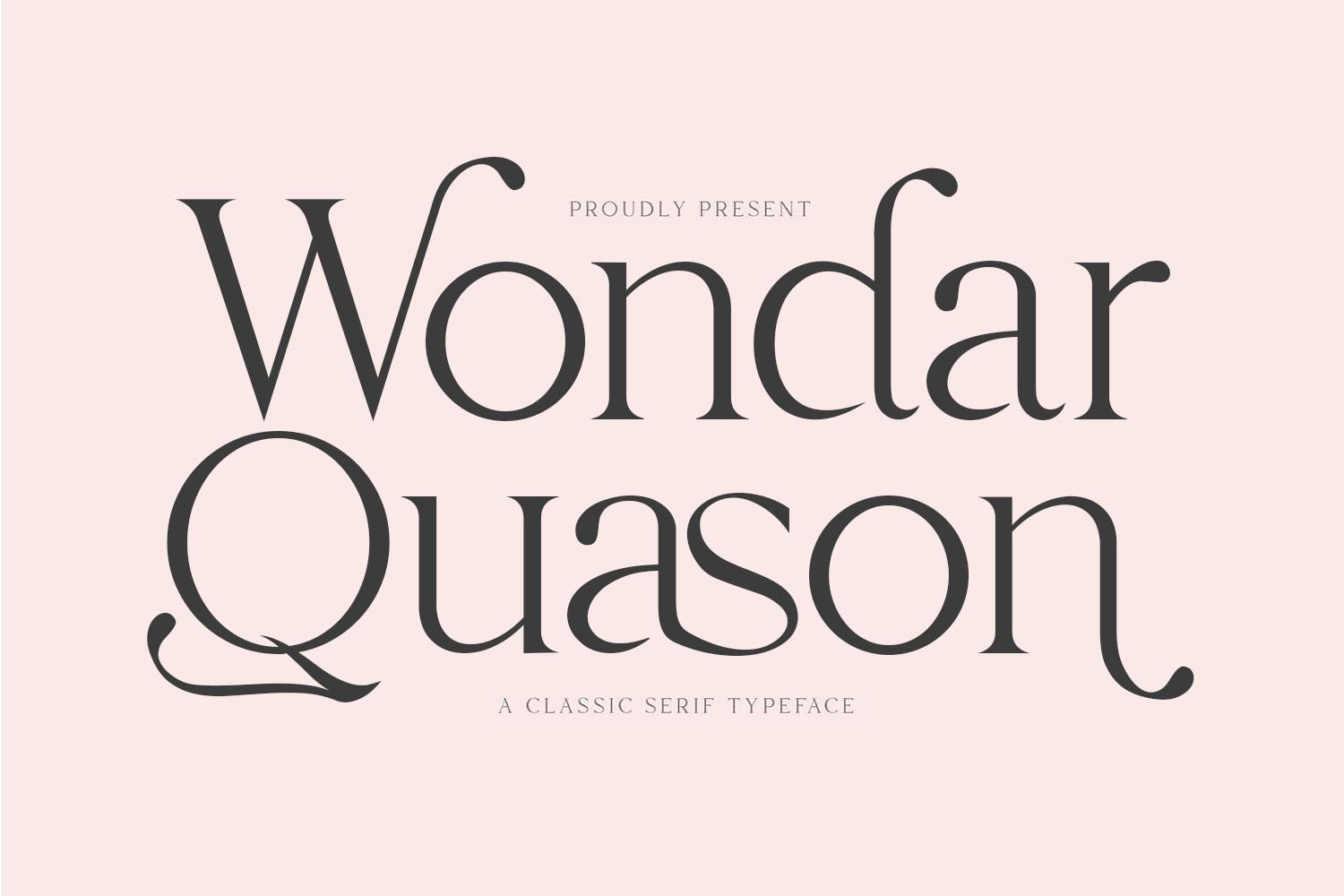 Wondar Quason Font
