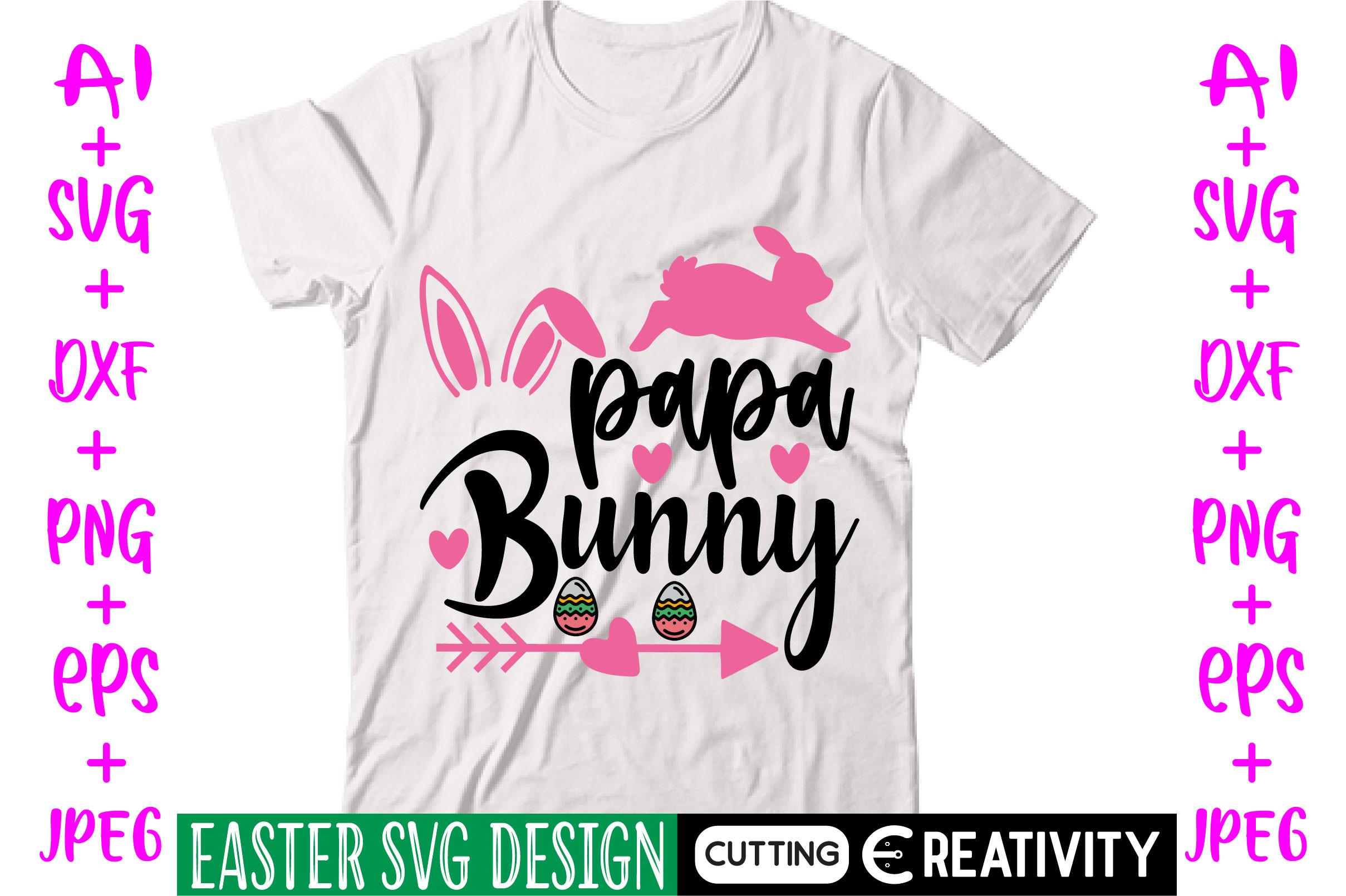 Papa Bunny Svg