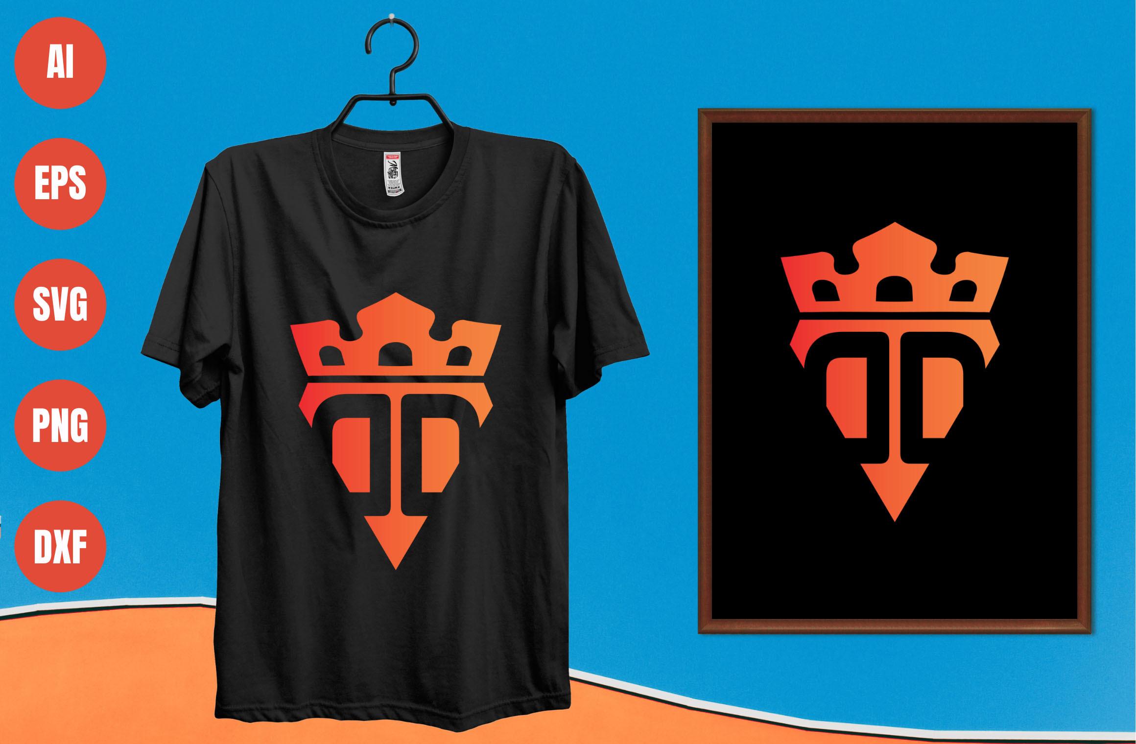 Letter D T-shirt Design 5